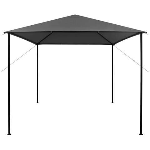 Gazebo 3x3 M Antracite In Tessuto E Acciaio 180 G / m - Foto 2