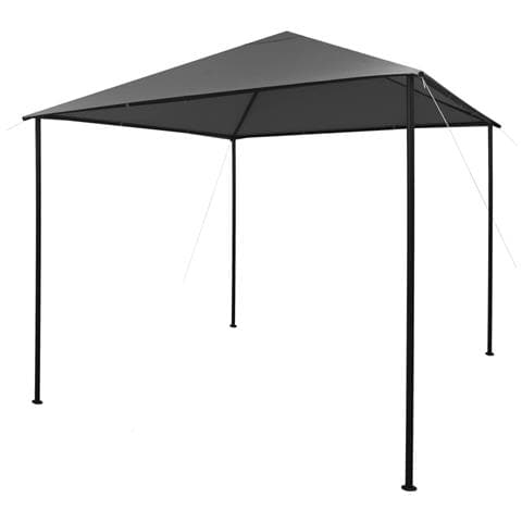 Gazebo 3x3 M Antracite In Tessuto E Acciaio 180 G / m - Foto 1