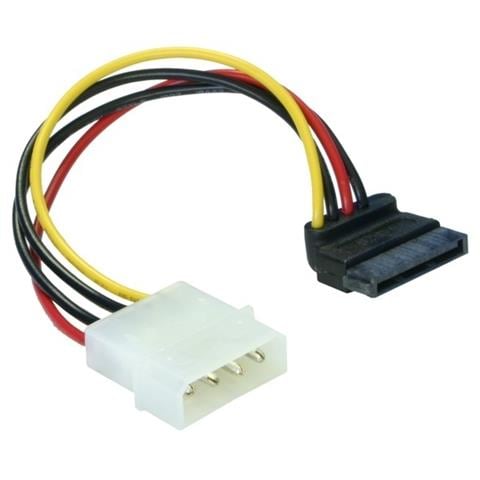 Cable Power SATA HDD > 4pin male - angled, 0,15m, Multi - Foto 1
