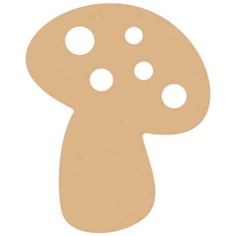 Fungo Di Legno Mdf Da Decorare - 11 X 10 Cm - Foto 1