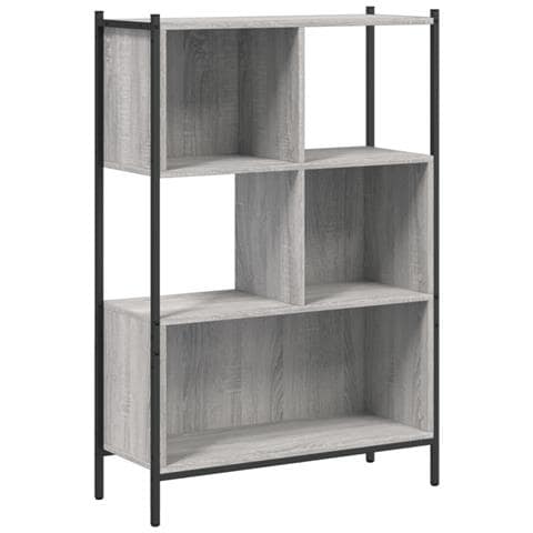 Libreria Grigio Sonoma 72x28x109 Cm In Legno Multistrato - Foto 2