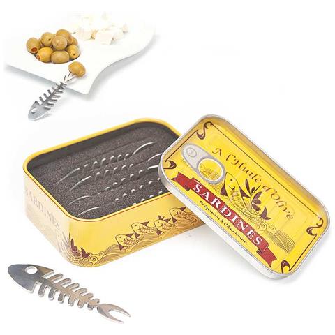 Snack Fork Sardines Tin - Set 6pcs. - Foto 1