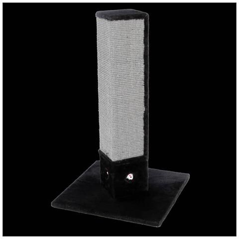 Palo Tiragraffi Per Gatti 4-corner 80 Cm Nero - Foto 2