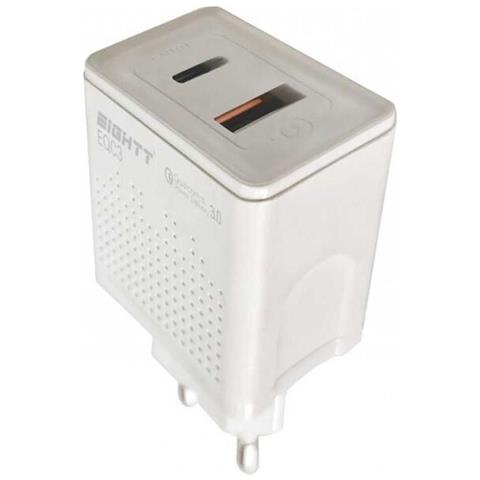 Caricabatterie Usb Da Parete Eightt Eqc3 - Foto 1
