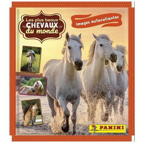 Pacchetto Chrome Panini Le Plus Beaux Chevaux Du Monde 8 Buste - Foto 2