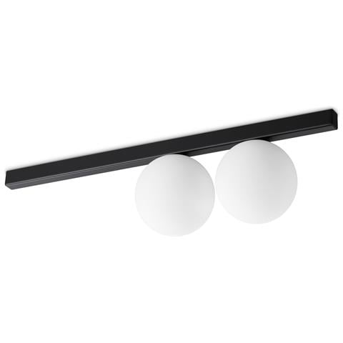 Plafoniera Contemporaneo Binomio Metallo Nero 2 Lucig9 4w 3000k Ip20 - Foto 1
