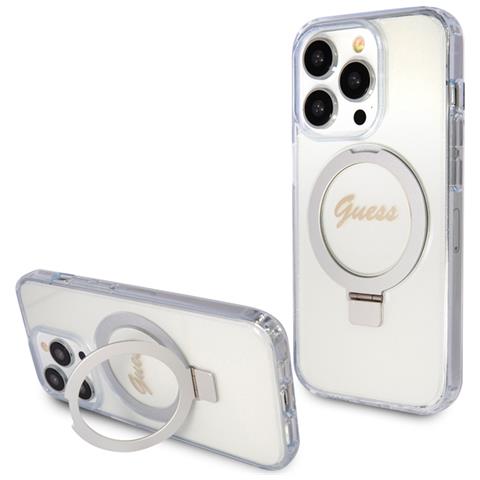 Cover Per Iphone 15 Pro Tpu Ring Stand, Trasparente - Foto 2