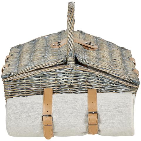 Cesto Da Picnic Canele Vimini Marrone - Foto 2