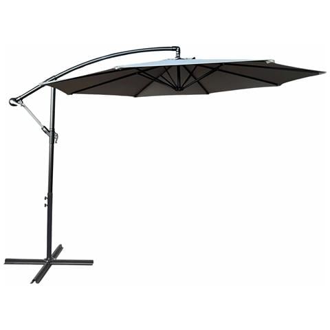 Ombrellone da Giardino ASTER con Protezione UV, Colore Grigio Chiaro, 300x300x45 cm - Foto 1