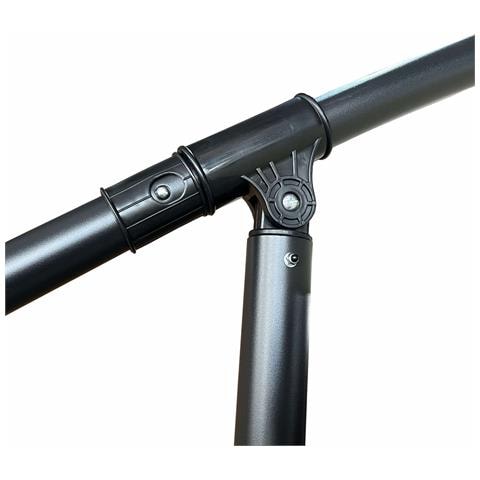 Ombrellone da Giardino ASTER con Protezione UV, Colore Grigio Chiaro, 300x300x45 cm - Foto 8