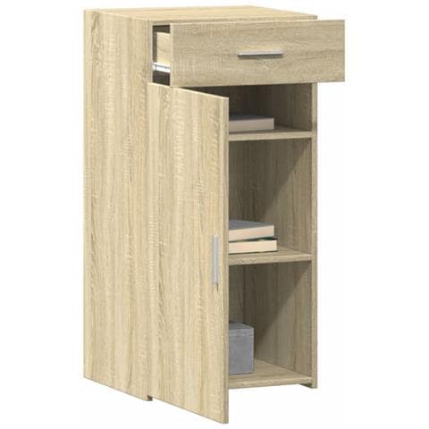 Credenza Rovere Sonoma 45x42,5x93 Cm In Legno Multistrato - Foto 3