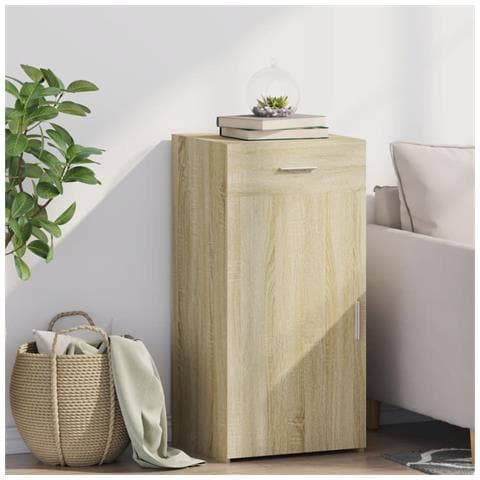 Credenza Rovere Sonoma 45x42,5x93 Cm In Legno Multistrato - Foto 1