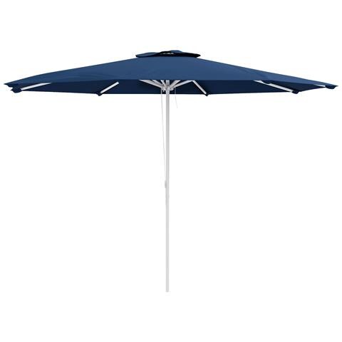 Ombrellone Da Giardino Ad Altezza Regolabile In Metallo E Poliestere, Ø292x242 Cm, Blu Scuro - Foto 1