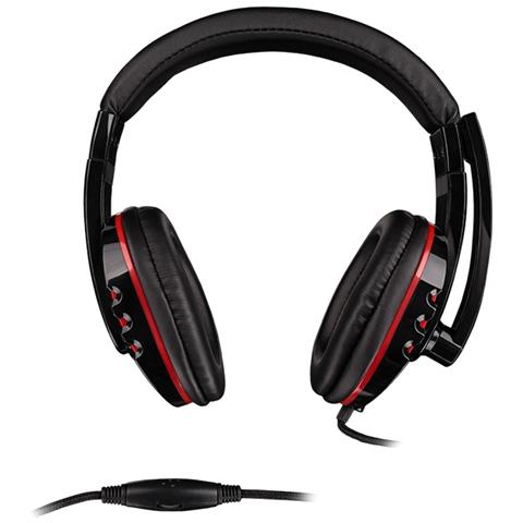 H12 Auricolare Cablato A Padiglione Giocare Nero, Rosso - Foto 3