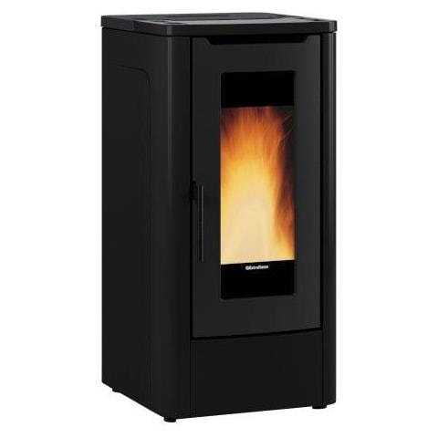 Stufa a pellet canalizzata Potenza 12 kw Colore nero - Foto 1