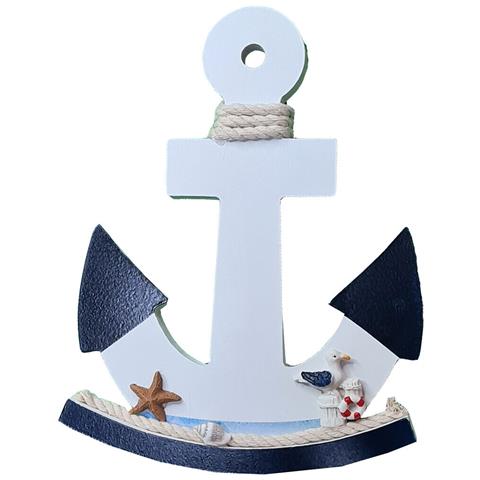 Ancora In Legno Arredamento Casa Marino Decorazione Da Muro Parete Oggettistica - Foto 1