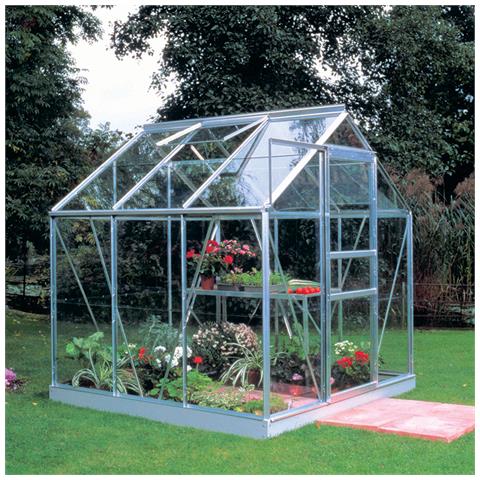 Serra Da Giardino 3,8 M² In Alluminio E Vetro Per Orticoltura + Base - So0170 + So1693 - Foto 2