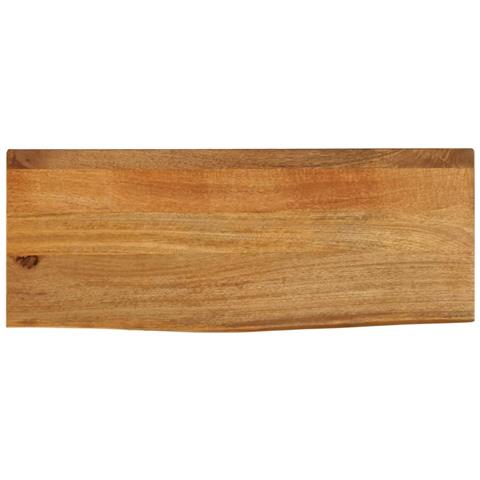 Piano Tavolo Bordi Vivi 70x20x3,8 Cm In Legno Massello Di Mango - Foto 1