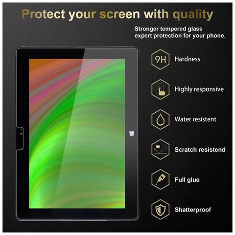 Pellicola Di Armatura Compatibile Con Microsoft Surface Rt / Surface 2 In Elevata Trasparenza - Vetro Temperato (tempered) Di Protezione Del Display In Durezza 9h Con 3d Touch - Foto 2