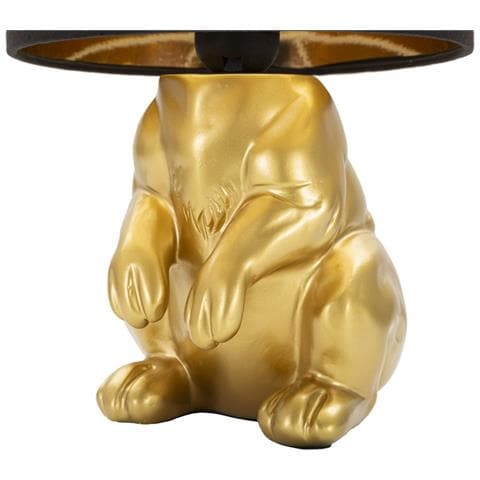 Lampada Da Tavolo Coniglio 1 - Nero - Poliresina - 20x20x43 Cm - Foto 2