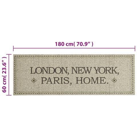 Tappeto Da Cucina Lavabile Casa Maiuscolo 60x180 Cm Velluto - Foto 5