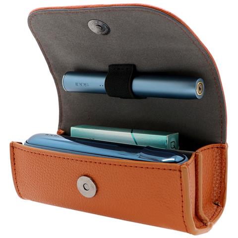 Custodia In Pelle Per Iqos Iluma, Scatola Portaoggetti Con Chiusura Magnetica Brown - Foto 2