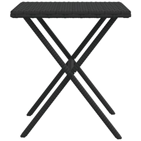 Lettini Prendisole 2 pz con Tavolino Nero in Polyrattan - Foto 9