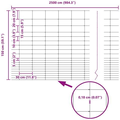Recinzione per campi 1.6x25 m in acciaio zincato - Foto 8