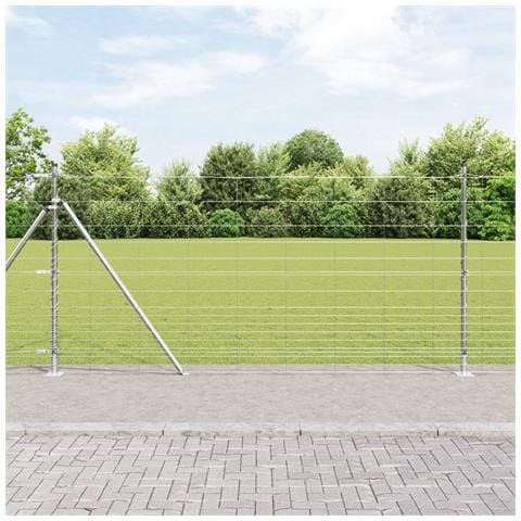 Recinzione Metallica Saldato con Base in Cemento 50 x 1,2 m - Foto 2