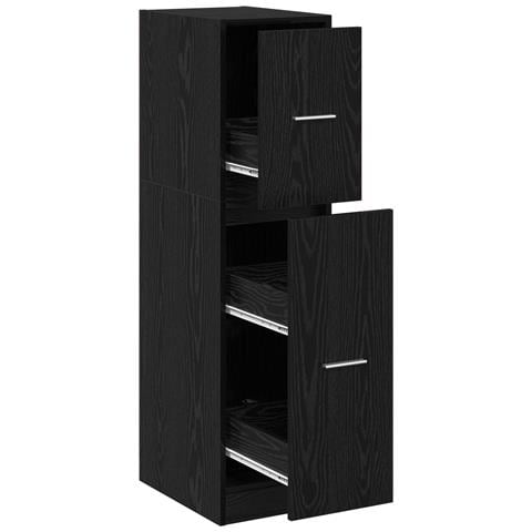 Armadio da Fattore Quercia Nera 30x41x118 cm Legno Ingegnerizzato - Foto 1