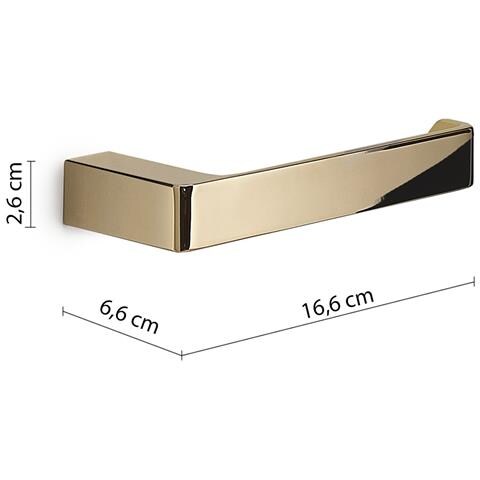 Portarotolo Da Muro In Ottone E Cromall Pi24 Serie Pirenei Oro - Foto 2