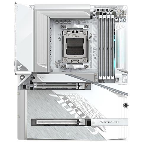Scheda Madre X870 AORUS STEALTH ICE Socket AM5 Chipset X870 ATX - Foto 2
