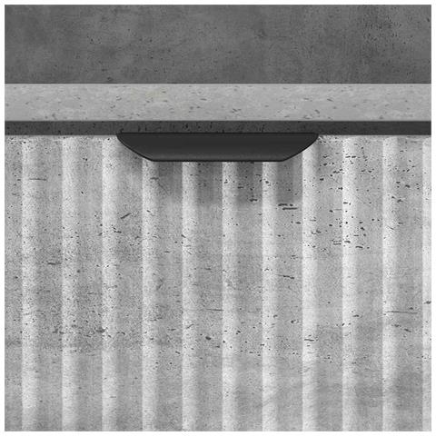 Comodino Grigio cemento 49 x 36 x 61 cm Legno multistrato - Foto 9