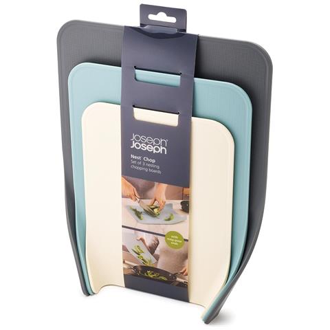 Set Taglieri Nest Chop Tre Pezzi Per Carne Pesce E Verdure Design Impilabile Base Antiscivolo Lavabile In Lavastoviglie Materiale Resistente Colore Grigio - Foto 6