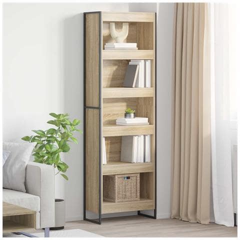 Armadio per Libri 2 pcs Sonoma 80 x 30 x 155 cm - Foto 2