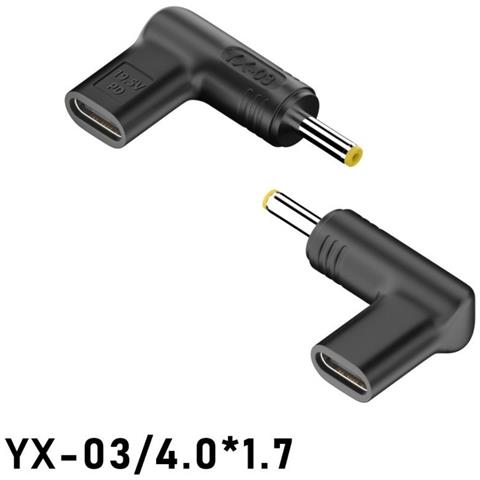 Adattatore Pd Trigger Da Usb-c Femmina A Dc Maschio Angolato 20v - 100w, Confezione Da 2 - Foto 2