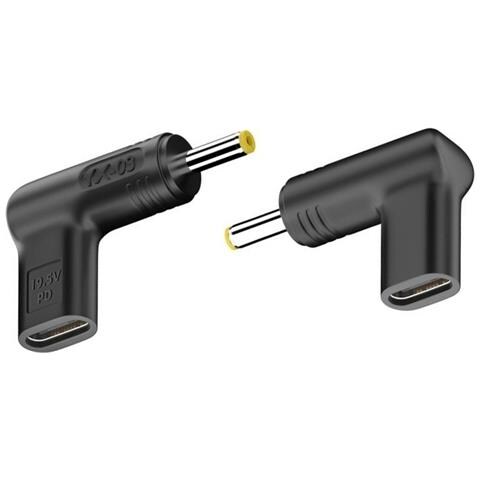 Adattatore Pd Trigger Da Usb-c Femmina A Dc Maschio Angolato 20v - 100w, Confezione Da 2 - Foto 1