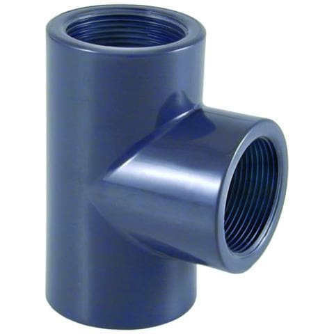 Raccordo Pvc A T  1/2  Ig  Pn10 Per Incollaggio - Foto 1