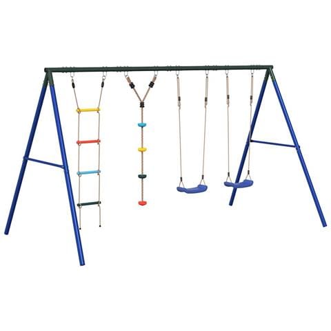 Set Gioco da Esterno con Altalene Scala e Altalena a Disco - Foto 1