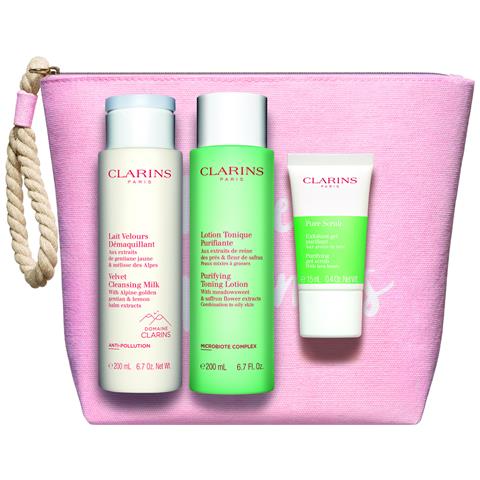 Set : Pure, Exfoliating Scrub, 15 Ml + Velourse, Anti-pollution, Cleansing Milk, For Face, 200 Ml + Purifying, Alcohol-free, Purifying, Tonic Lotion, For Face, 200 Ml - Foto 1