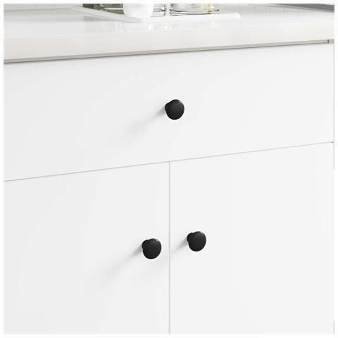 Manico 2 pcs Nero Ø30 mm Alluminio - Foto 2