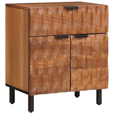 Armadio da Notte con cassetto Marrone 50 x 33 x 60 cm - Foto 1