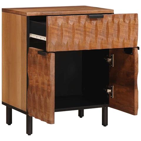 Armadio da Notte con cassetto Marrone 50 x 33 x 60 cm - Foto 2