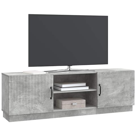 Mobile TV Grigio Cemento 150 x 31 x 47 cm Legno ingegnerizzato - Foto 2