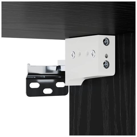 Mobile TV da Parete A parete Rovere Nero 140 x 28 x 21 cm - Foto 9