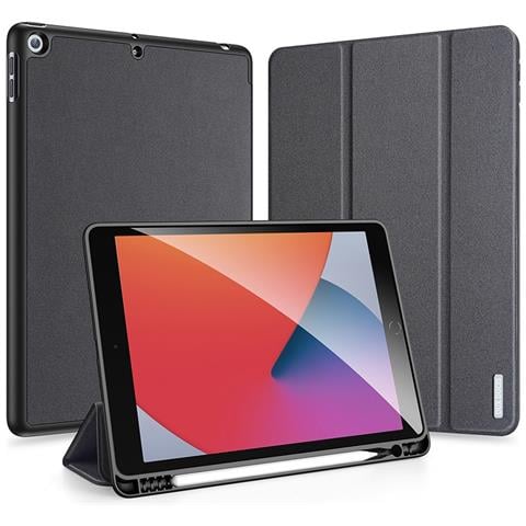 Cover per iPad 10.2 (2021) / (2020) / (2019) - Pelle /PU, Nero - Foto 4