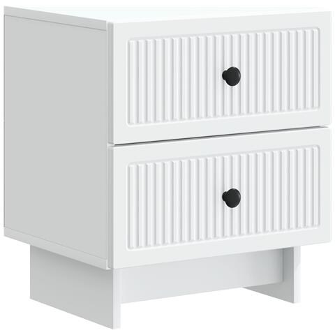 Armadio da Notte con cassetto Bianco 43 x 34,5 x 47,5 cm - Foto 1