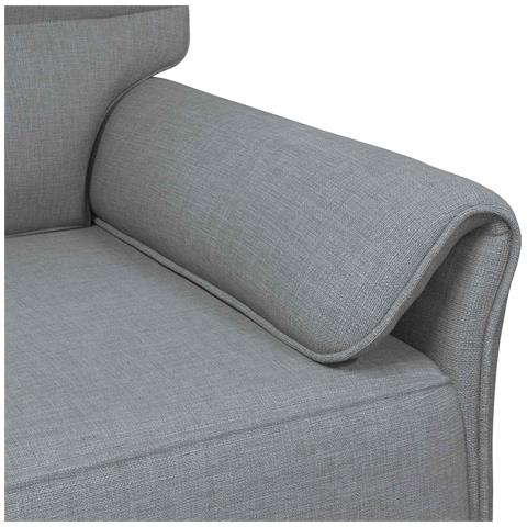 Set di divani 2 pz Grigio Chiaro Tessuto - Foto 9