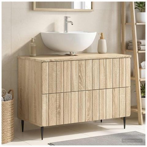 Armadio per Lavabo da Bagno ZWOLLE Rovere Sonoma - Foto 2