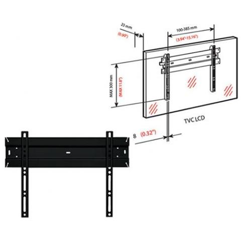 Supporto A Muro 21" 32" - Foto 2
